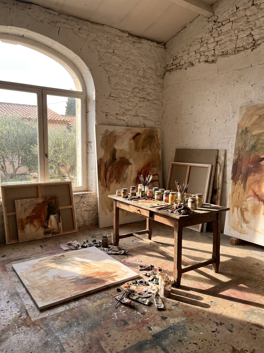 Atelier de Zina Drici à Donzère